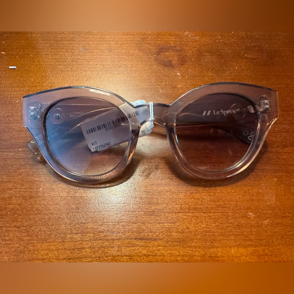 Le Specs Translucent Brown Sunglasses